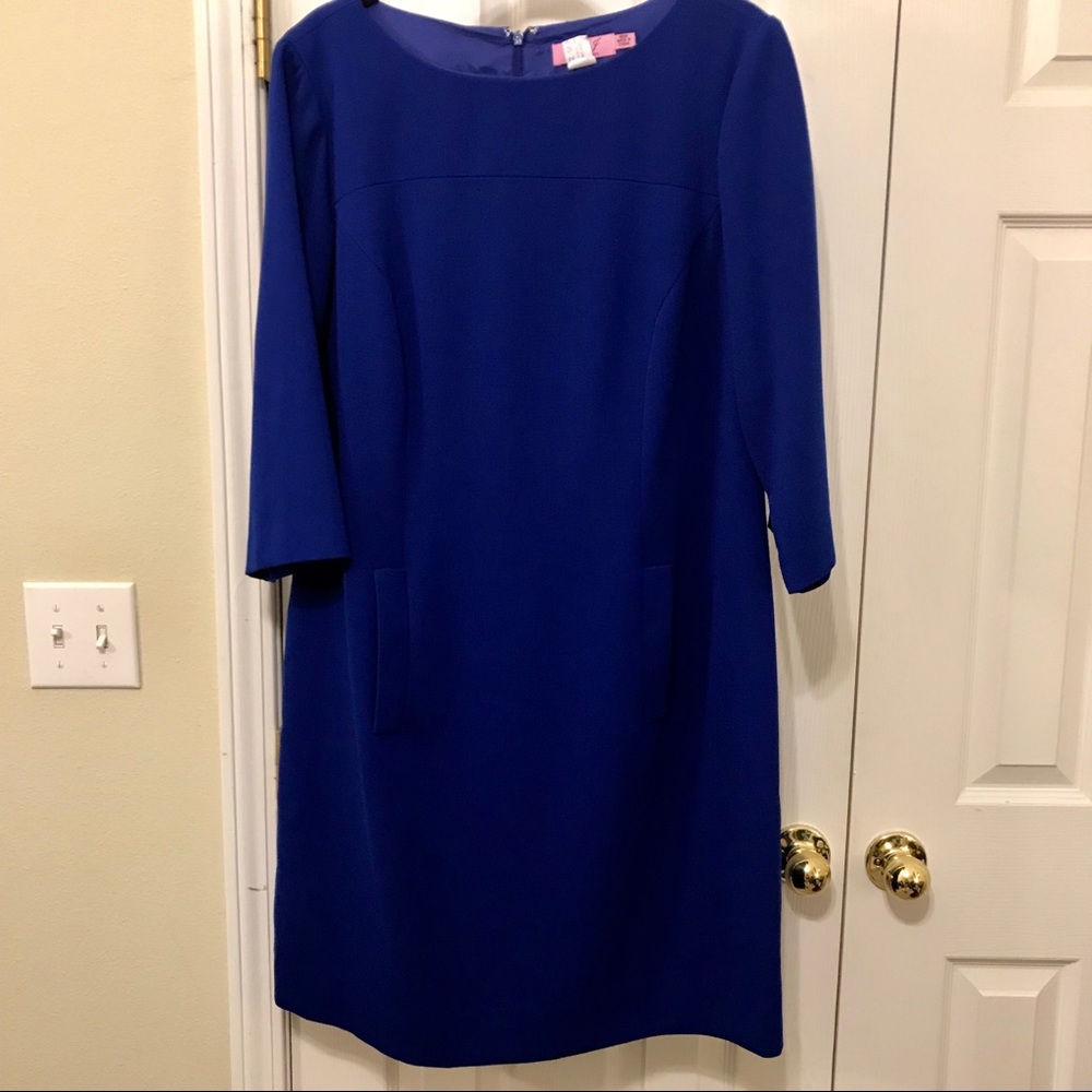 Eliza J Sheath Dress with 3/4 Length Sleeves